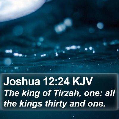 Joshua 12:24 KJV Bible Verse Image