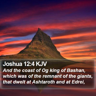 Joshua 12:4 KJV Bible Verse Image