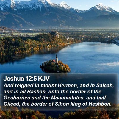 Joshua 12:5 KJV Bible Verse Image