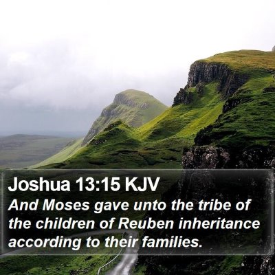 Joshua 13:15 KJV Bible Verse Image