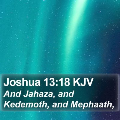 Joshua 13:18 KJV Bible Verse Image