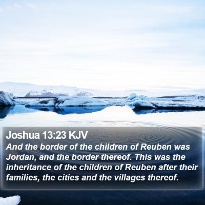 Joshua 13:23 KJV Bible Verse Image