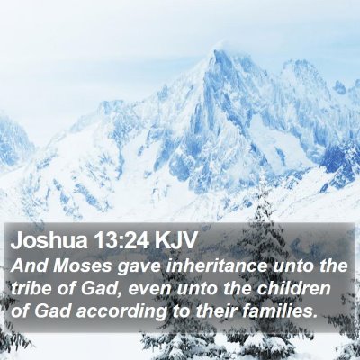Joshua 13:24 KJV Bible Verse Image