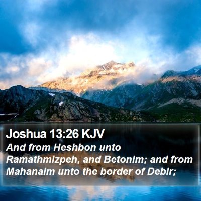Joshua 13:26 KJV Bible Verse Image