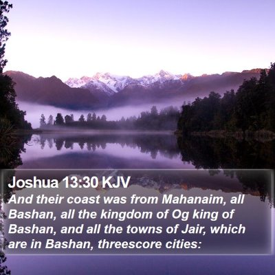 Joshua 13:30 KJV Bible Verse Image