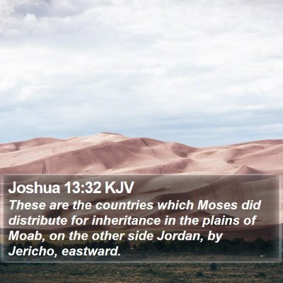 Joshua 13:32 KJV Bible Verse Image