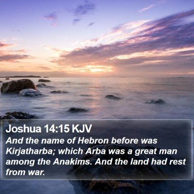 Joshua 14:15 KJV Bible Verse Image