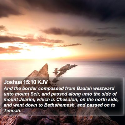 Joshua 15:10 KJV Bible Verse Image