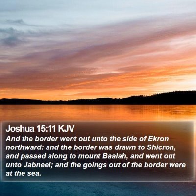 Joshua 15:11 KJV Bible Verse Image