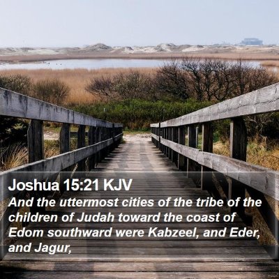 Joshua 15:21 KJV Bible Verse Image