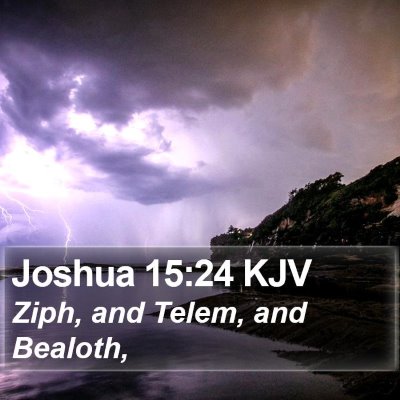 Joshua 15:24 KJV Bible Verse Image