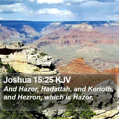 Joshua 15:25 KJV Bible Verse Image
