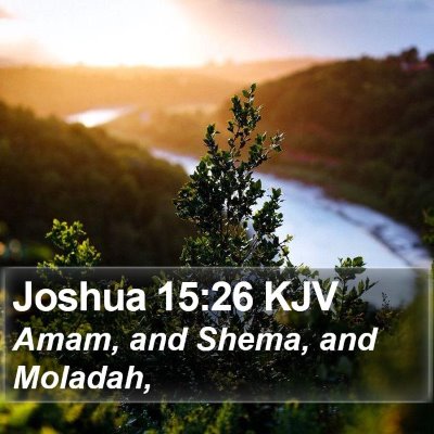 Joshua 15:26 KJV Bible Verse Image