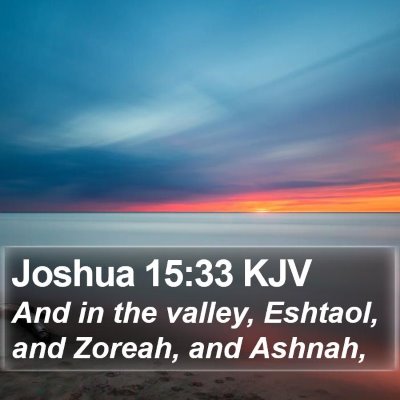 Joshua 15:33 KJV Bible Verse Image