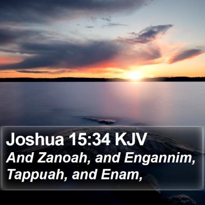 Joshua 15:34 KJV Bible Verse Image