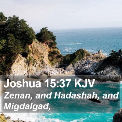 Joshua 15:37 KJV Bible Verse Image