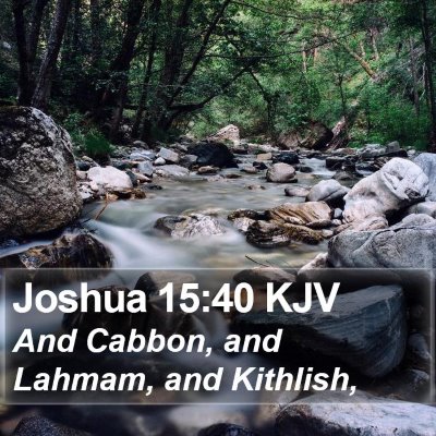 Joshua 15:40 KJV Bible Verse Image