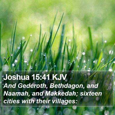 Joshua 15:41 KJV Bible Verse Image