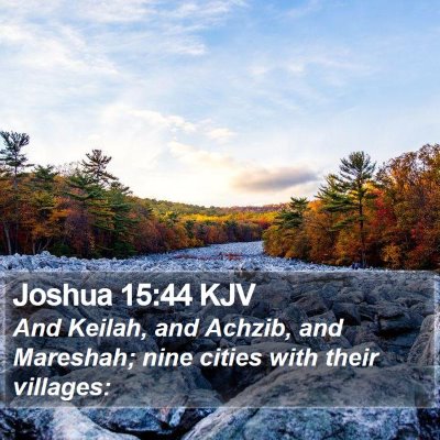 Joshua 15:44 KJV Bible Verse Image