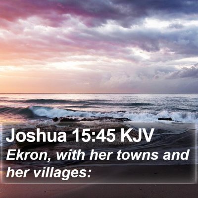 Joshua 15:45 KJV Bible Verse Image