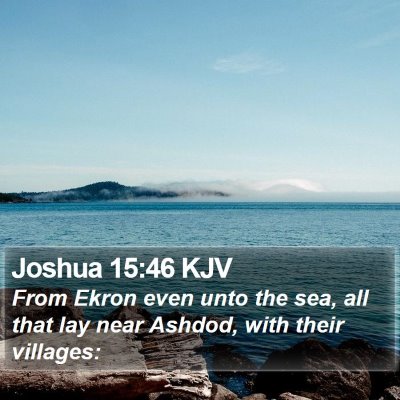 Joshua 15:46 KJV Bible Verse Image