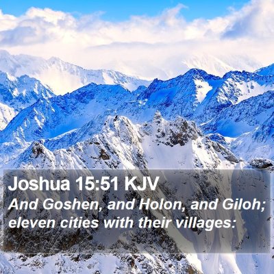Joshua 15:51 KJV Bible Verse Image