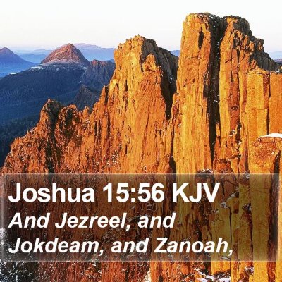 Joshua 15:56 KJV Bible Verse Image