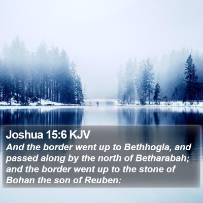 Joshua 15:6 KJV Bible Verse Image