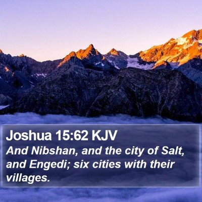 Joshua 15:62 KJV Bible Verse Image