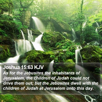 Joshua 15:63 KJV Bible Verse Image