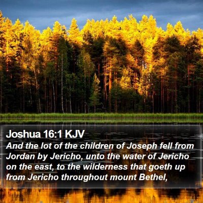 Joshua 16:1 KJV Bible Verse Image