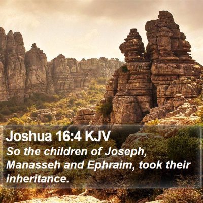Joshua 16:4 KJV Bible Verse Image