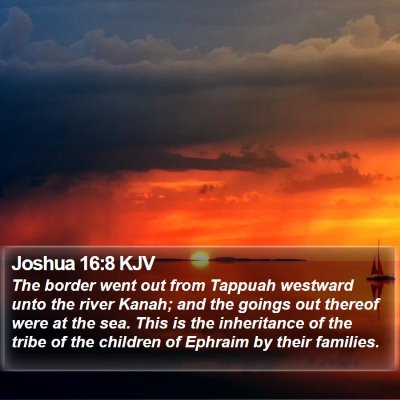 Joshua 16:8 KJV Bible Verse Image
