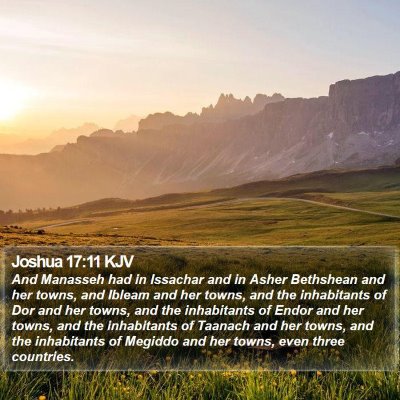 Joshua 17:11 KJV Bible Verse Image