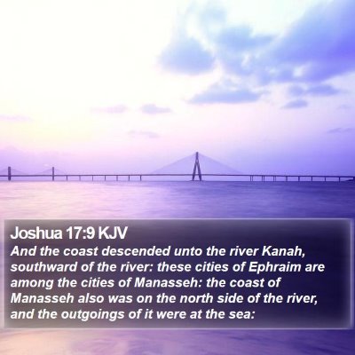 Joshua 17:9 KJV Bible Verse Image