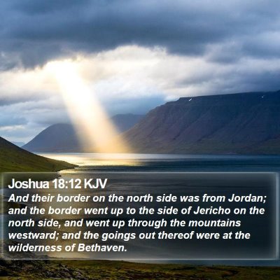Joshua 18:12 KJV Bible Verse Image