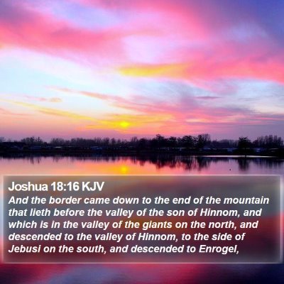 Joshua 18:16 KJV Bible Verse Image