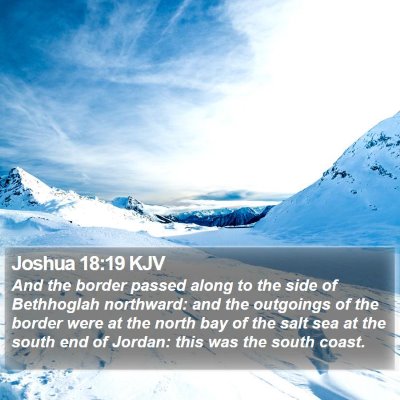 Joshua 18:19 KJV Bible Verse Image