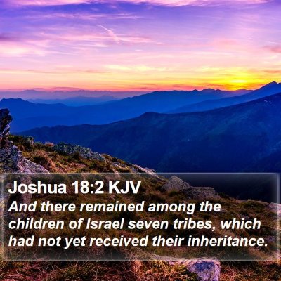 Joshua 18:2 KJV Bible Verse Image