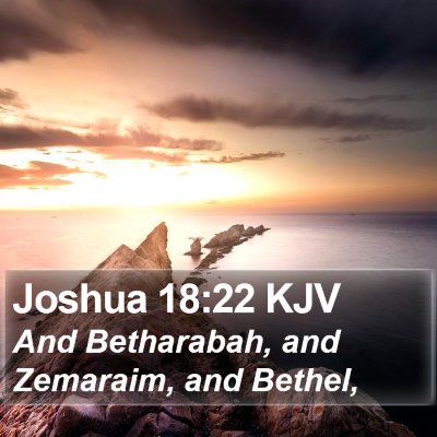 Joshua 18:22 KJV Bible Verse Image