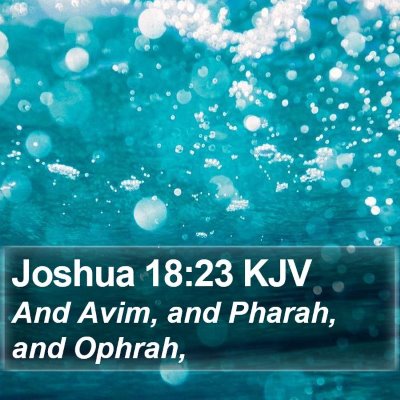 Joshua 18:23 KJV Bible Verse Image