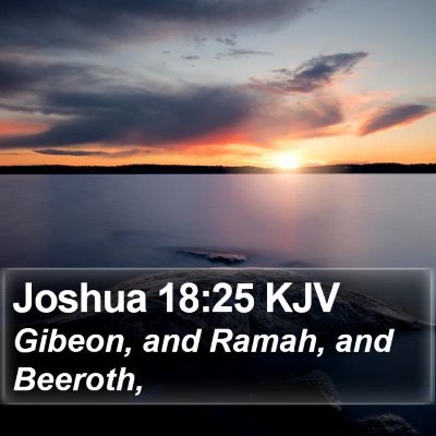 Joshua 18:25 KJV Bible Verse Image
