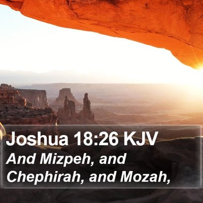 Joshua 18:26 KJV Bible Verse Image