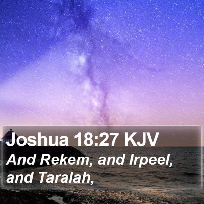 Joshua 18:27 KJV Bible Verse Image
