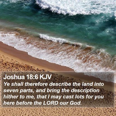 Joshua 18:6 KJV Bible Verse Image