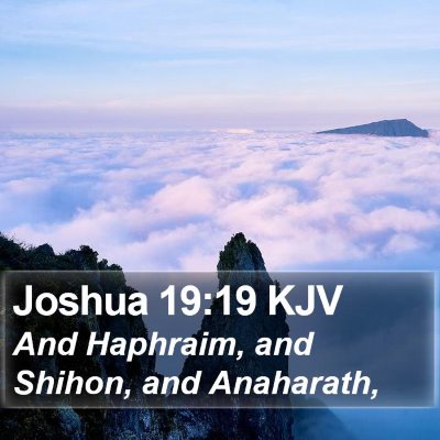 Joshua 19:19 KJV Bible Verse Image