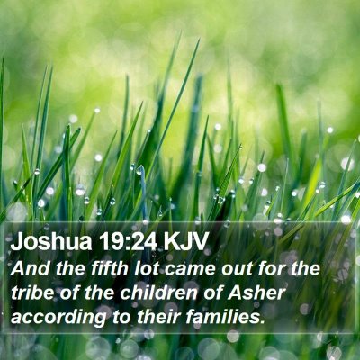 Joshua 19:24 KJV Bible Verse Image