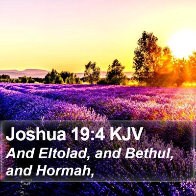 Joshua 19:4 KJV Bible Verse Image