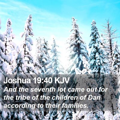 Joshua 19:40 KJV Bible Verse Image