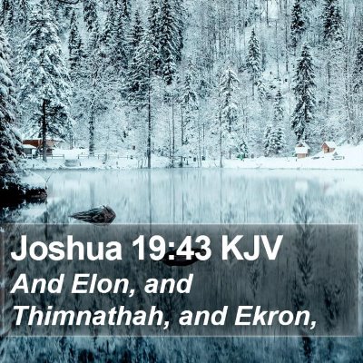 Joshua 19:43 KJV Bible Verse Image
